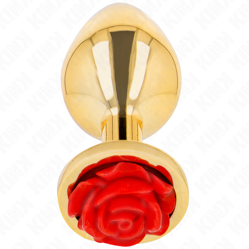 Kink Pleasure Plugs-Analplug Gold mit Rosa Rot – M-Metal · BDSM-Zubehör (Bild 5)