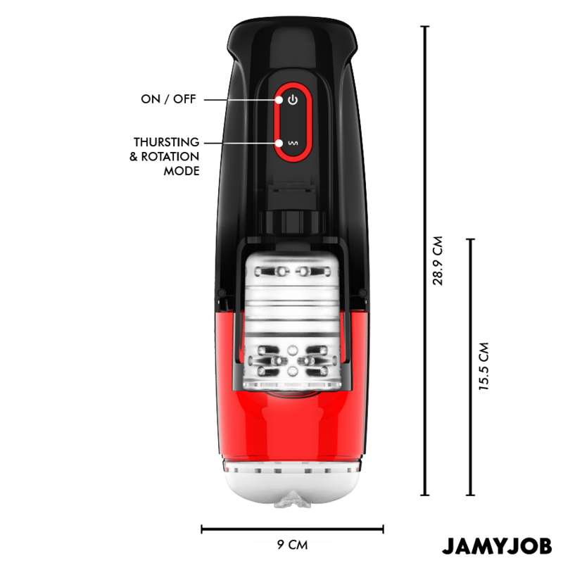 Jamyjob-Storm Automatisch Masturbator Vaginal 10 Modi Drehung und 10 · Sextoys (Bild 2)