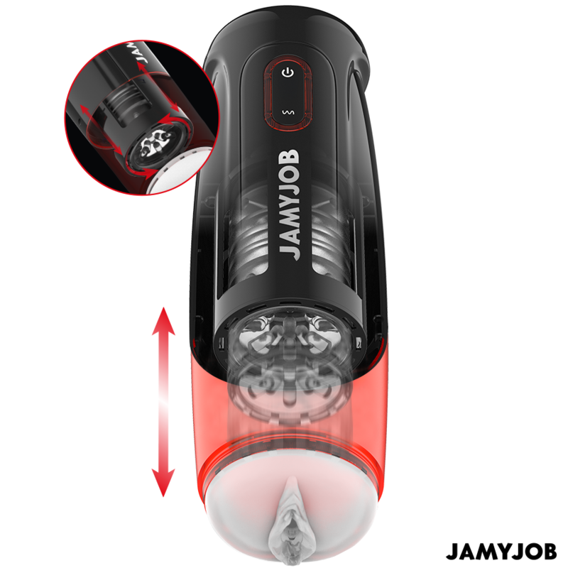 Jamyjob-Storm Automatisch Masturbator Vaginal 10 Modi Drehung und 10 · Sextoys (Bild 5)