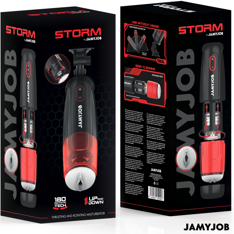 Jamyjob-Storm Automatisch Masturbator Vaginal 10 Modi Drehung und 10 · Sextoys (Bild 6)