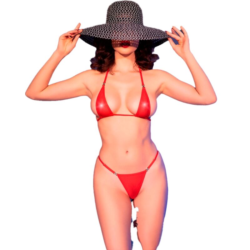Chilirose Summer-CR-4840 Micro Bikini Tulle mit Strass · Sexy Damen-Dessous (Bild 12)