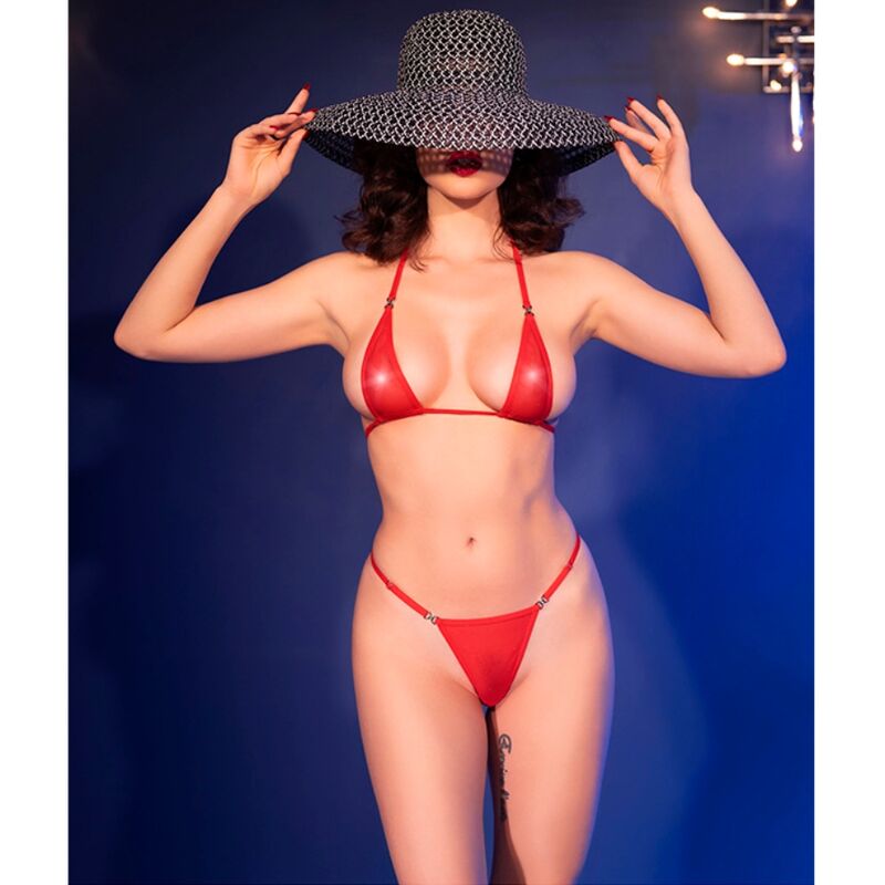 Chilirose Summer-CR-4840 Micro Bikini Tulle mit Strass · Sexy Damen-Dessous (Bild 16)