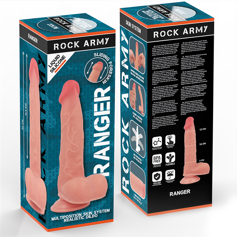 Rock Army-Liquid Silikon Ranger 22 cm -o- 3.6 cm-Waterproof · Sextoys (Bild 4)