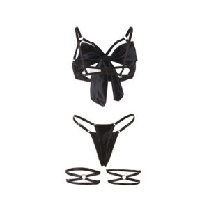 Subblime Sets-955199 Set BH, String und Strumpfhose mit Coulisse · Spicy Dessous & Bodystockings (Bild 8)
