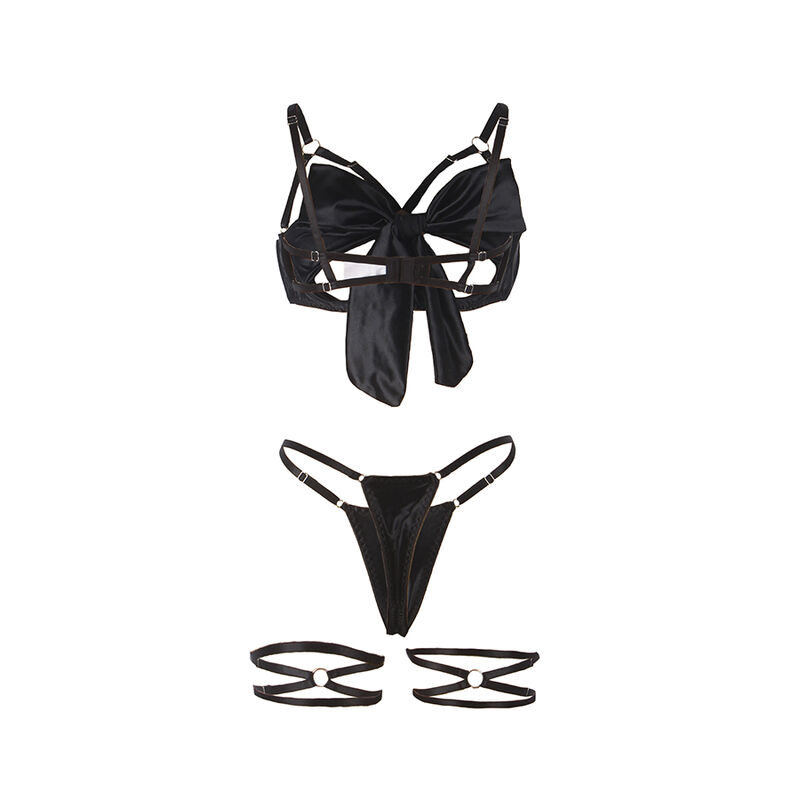 Subblime Sets-955199 Set BH, String und Strumpfhose mit Coulisse · Spicy Dessous & Bodystockings (Bild 8)