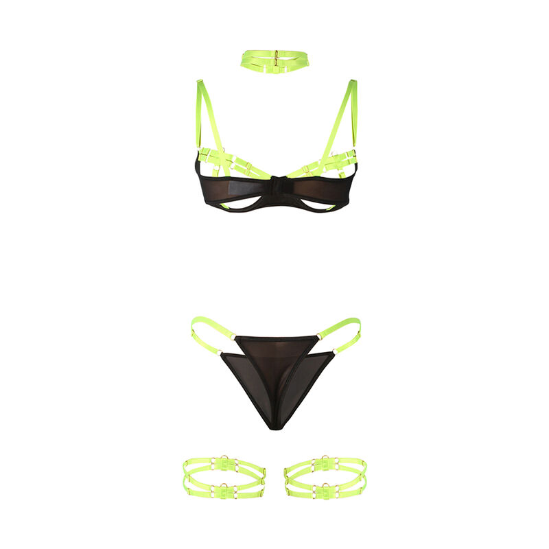 Subblime Sets-955274 BH Set mit Halskette und Details zu den Oberschenkeln · Spicy Dessous & Bodystockings (Bild 6)