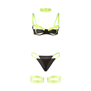 Subblime Sets-955274 BH Set mit Halskette und Details zu den Oberschenkeln · Spicy Dessous & Bodystockings (Bild 5)