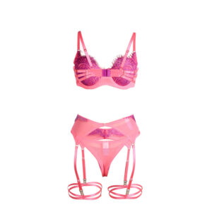 Subblime Sets-955366 Set BH mit Spitze Eyelash und Strumpfhalter · Spicy Dessous & Bodystockings (Bild 7)