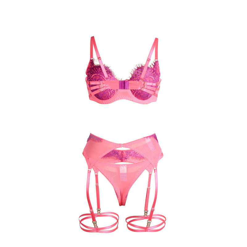 Subblime Sets-955366 Set BH mit Spitze Eyelash und Strumpfhalter · Spicy Dessous & Bodystockings (Bild 7)