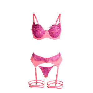 Subblime Sets-955366 Set BH mit Spitze Eyelash und Strumpfhalter · Spicy Dessous & Bodystockings (Bild 6)