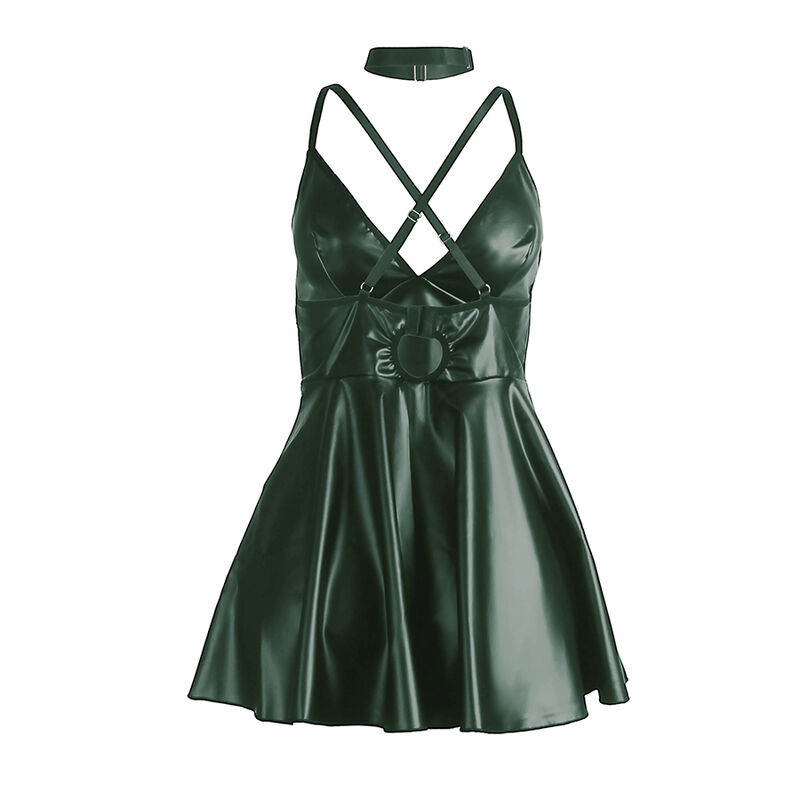 Subblime Dresses-955434 Kleid mit Lederträgern Grün S/M · Spicy Dessous & Bodystockings (Bild 6)