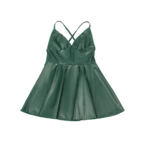 Subblime Dresses-955434 Kleid mit Lederträgern Grün S/M · Spicy Dessous & Bodystockings (Bild 7)