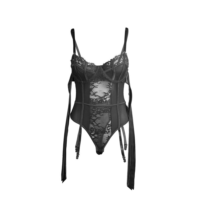 Subblime Bodies-955496 Körper in Spitze mit Seilen und Strumpfwaren · Sexy Damen-Dessous (Bild 4)