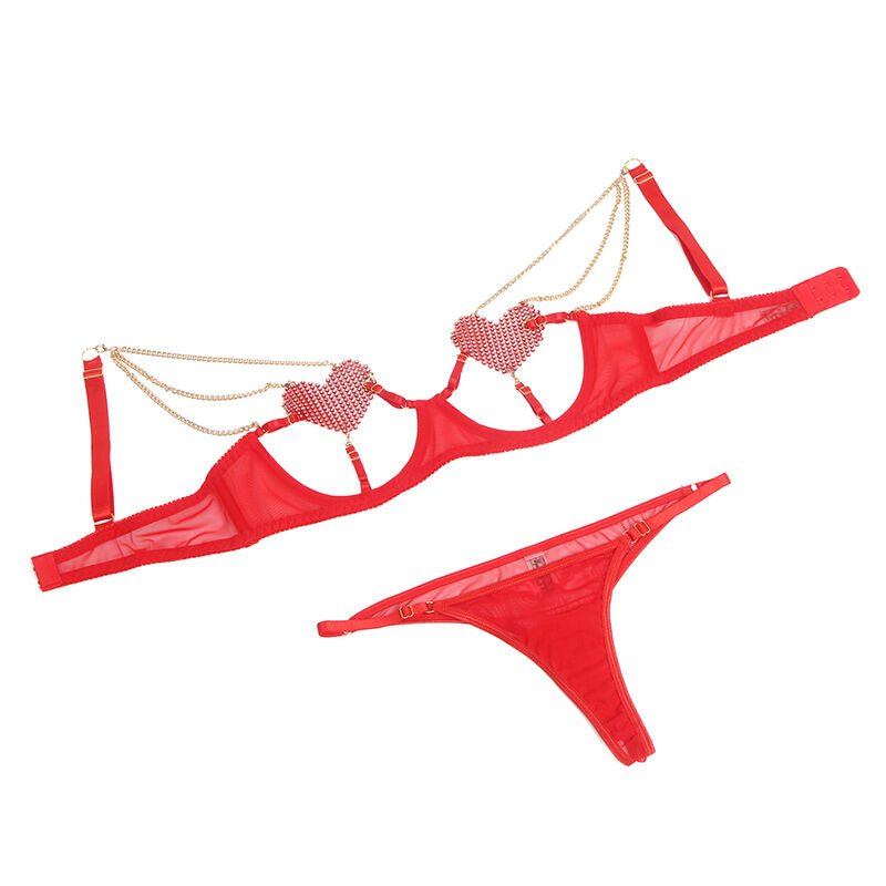 Subblime Sets-955526 Set BH mit Ketten und Netz in Form · Spicy Dessous & Bodystockings (Bild 2)