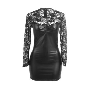 Subblime Dresses-955595 Pu-Kleid mit langen Ärmeln und Pizzo · Spicy Dessous & Bodystockings (Bild 4)