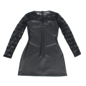 Subblime Dresses-955595 Pu-Kleid mit langen Ärmeln und Pizzo · Spicy Dessous & Bodystockings (Bild 6)