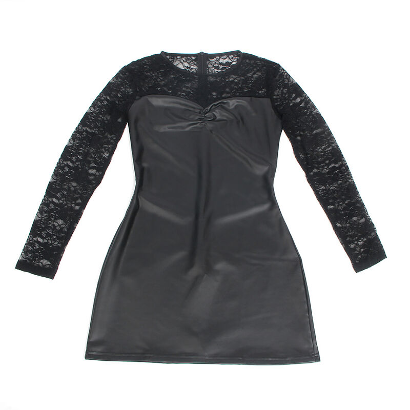 Subblime Dresses-955595 Pu-Kleid mit langen Ärmeln und Pizzo · Spicy Dessous & Bodystockings (Bild 6)