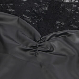 Subblime Dresses-955601 Anzug mit langen Ärmeln in Pu und Pizzo · Spicy Dessous & Bodystockings (Bild 7)
