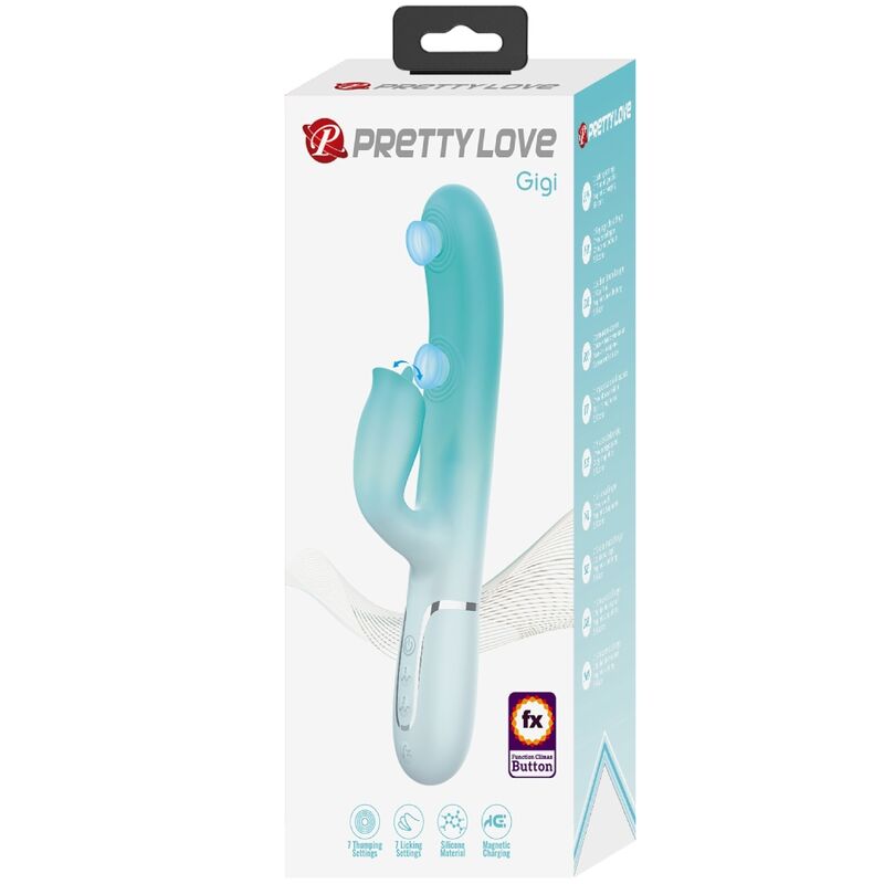 High Tech-Gigi Rabbit Vibrator Multifunktion Aqua · Vibratoren (Bild 8)