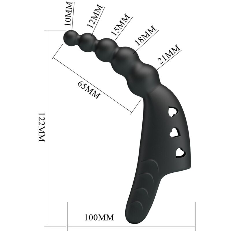 Fun Toys-Jordin Finger Vibrator 10 Schwarz-Silikon-Vibrationen, 10 · Vibratoren (Bild 8)