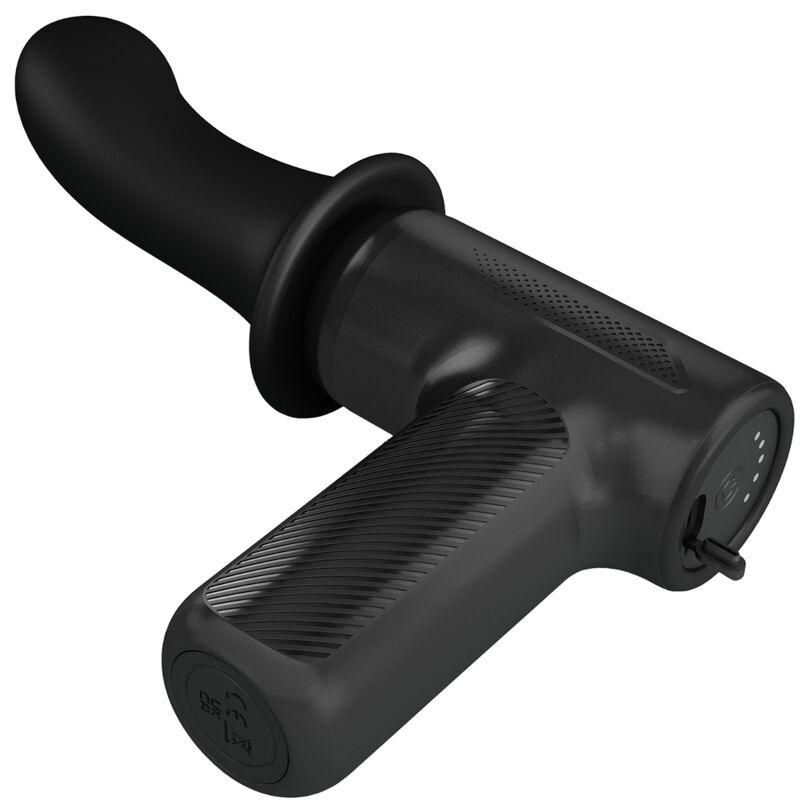 High Tech-Dj Doctor Masager 5 Einstellungen Schwarz-Silikon, 5 Geschwindigkeiten, USB · Vibratoren