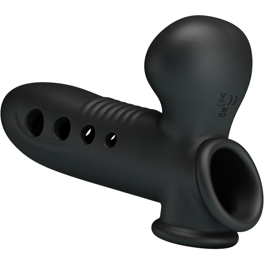 For Him-Crane Penishülle mit Airbag Schwarz-Silikon · Sextoys (Bild 4)