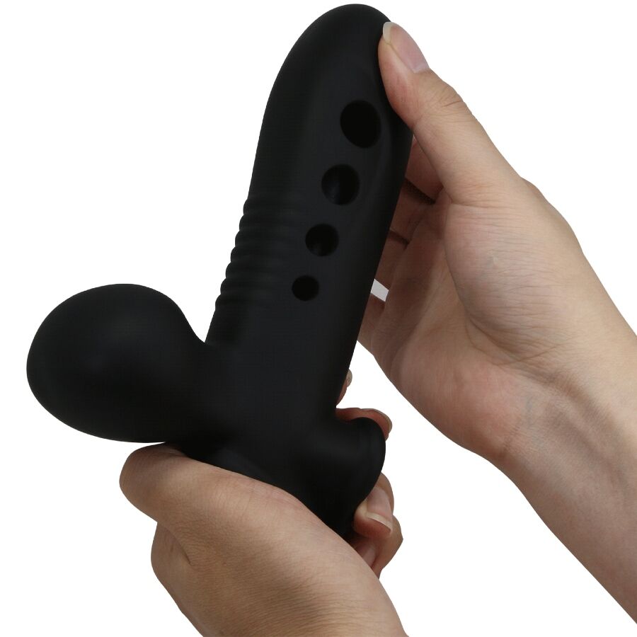 For Him-Crane Penishülle mit Airbag Schwarz-Silikon · Sextoys (Bild 9)
