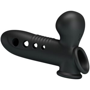 For Him-Crane Penishülle mit Airbag Schwarz-Silikon · Sextoys (Bild 3)