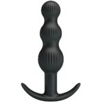 Anal Toys-Sidney Vibrator Anal 10 Vibrationen, Schwarz-Silikon, 10 · Vibratoren