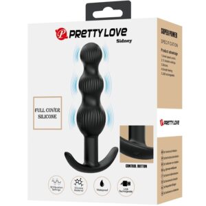 Anal Toys-Sidney Vibrator Anal 10 Vibrationen, Schwarz-Silikon, 10 · Vibratoren (Bild 4)