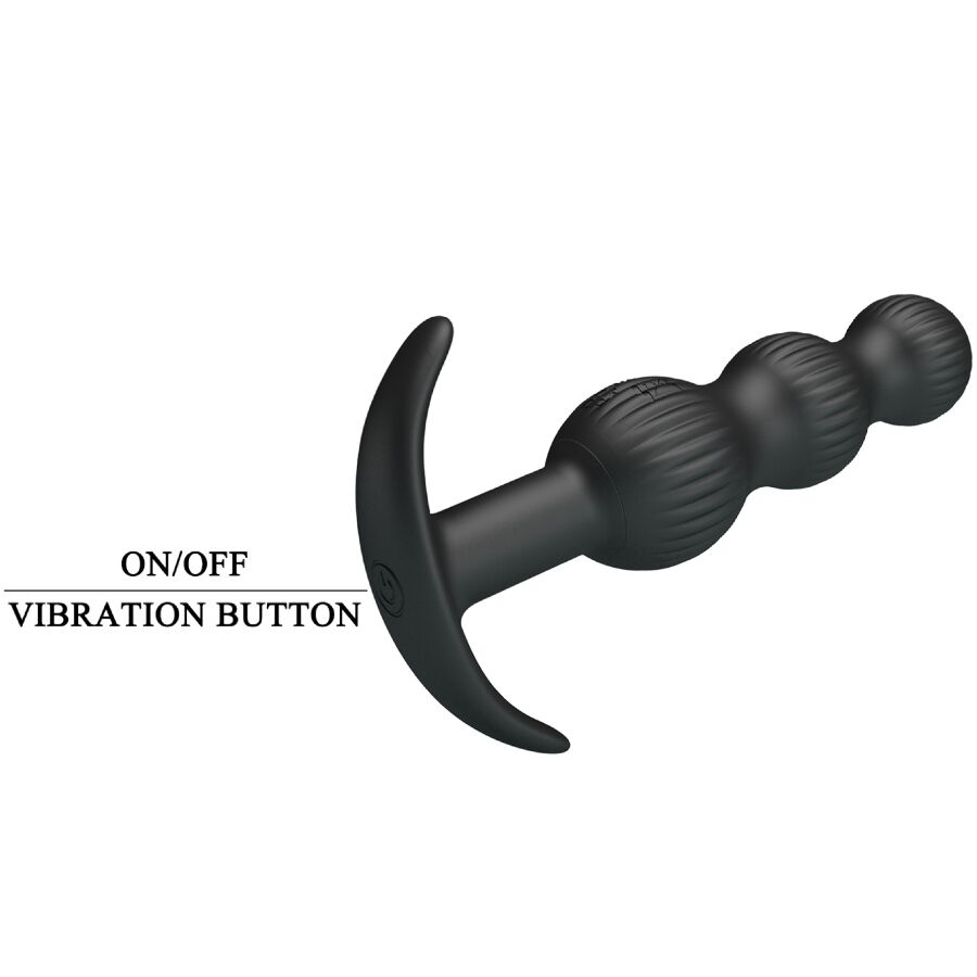 Anal Toys-Sidney Vibrator Anal 10 Vibrationen, Schwarz-Silikon, 10 · Vibratoren (Bild 8)