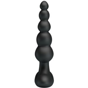 Anal Toys-Koran Vibrator Anal 10 Schwarz-Silikon-Vibrationen, 10 · Vibratoren (Bild 2)