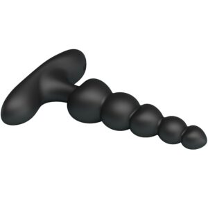 Anal Toys-Koran Vibrator Anal 10 Schwarz-Silikon-Vibrationen, 10 · Vibratoren (Bild 3)