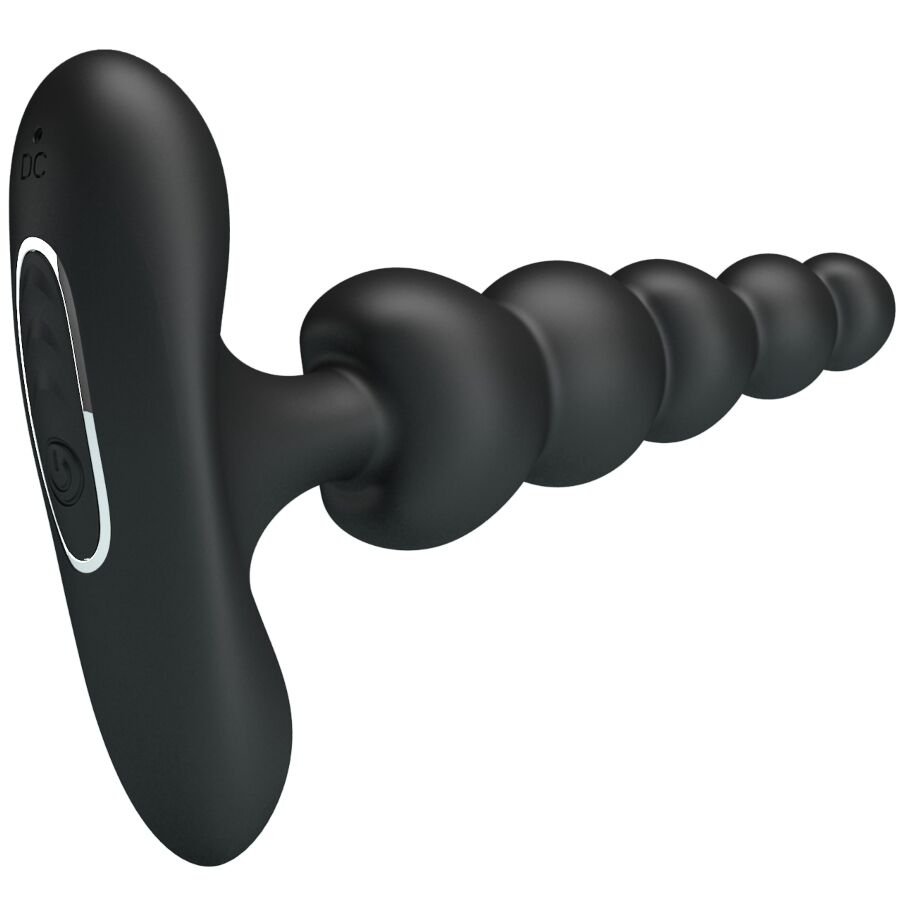 Anal Toys-Koran Vibrator Anal 10 Schwarz-Silikon-Vibrationen, 10 · Vibratoren (Bild 5)
