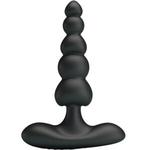 Anal Toys-Koran Vibrator Anal 10 Schwarz-Silikon-Vibrationen, 10 · Vibratoren