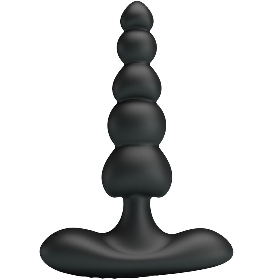 Anal Toys-Koran Vibrator Anal 10 Schwarz-Silikon-Vibrationen, 10 · Vibratoren
