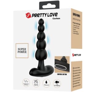 Anal Toys-Koran Vibrator Anal 10 Schwarz-Silikon-Vibrationen, 10 · Vibratoren (Bild 10)