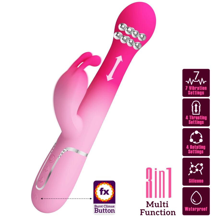 High Tech-Dejon 3 in 1 Rabbit Vibrator Multifunktion · Vibratoren (Bild 2)