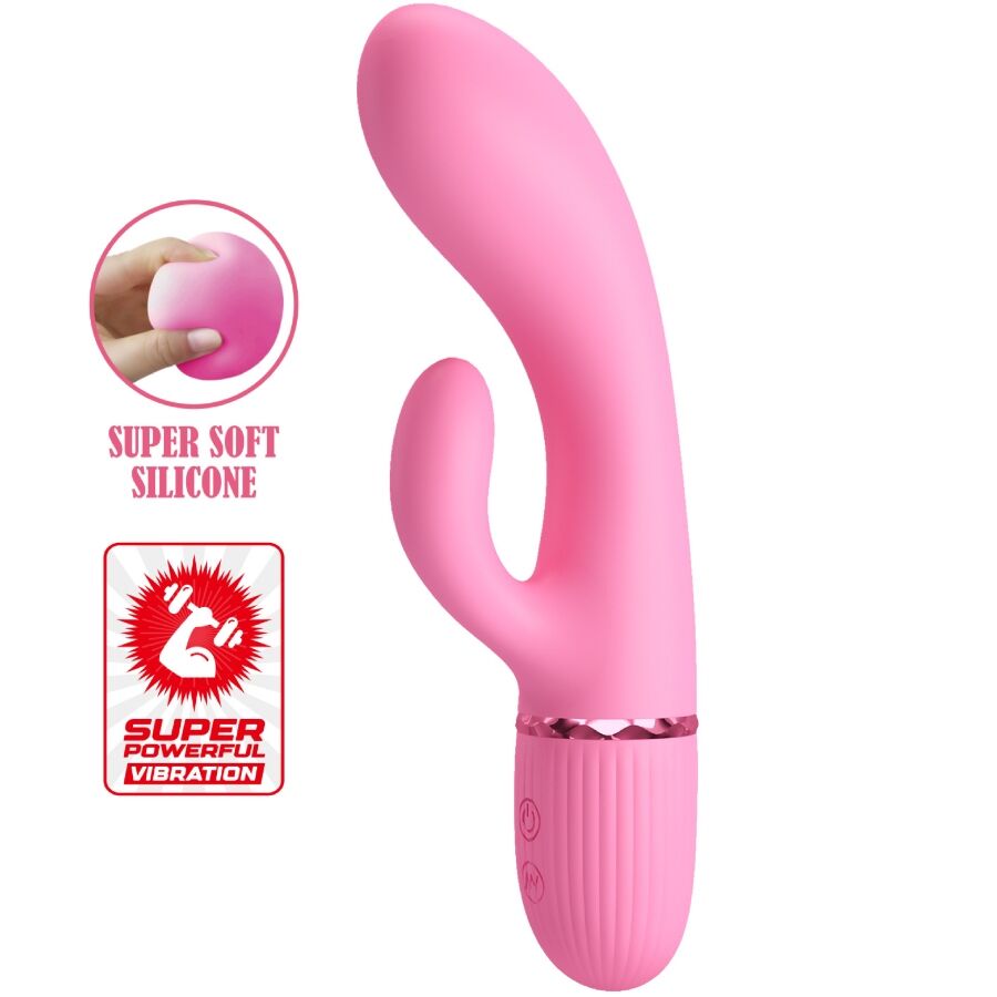 High Tech-Marski Rabbit Vibrator & G-Spot Rosa-Silikon, 10 Geschwindigkeiten · Vibratoren