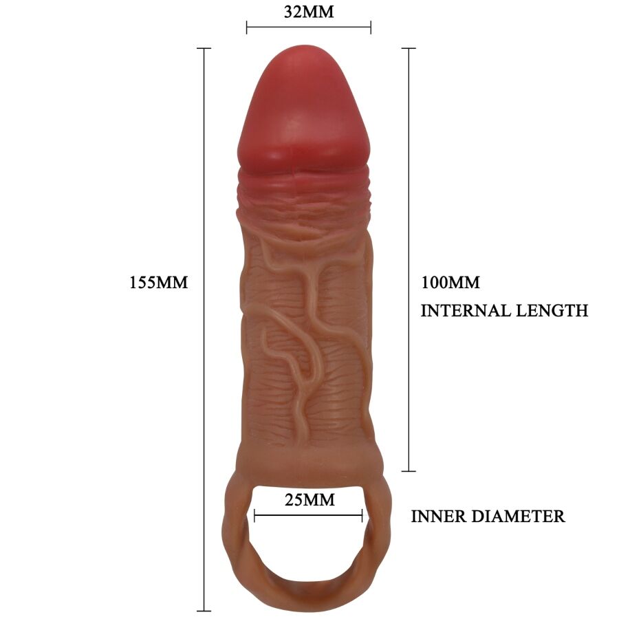 For Him-Peirre Penishülle 10 cm-TPR, Wasserdicht · Sextoys (Bild 5)