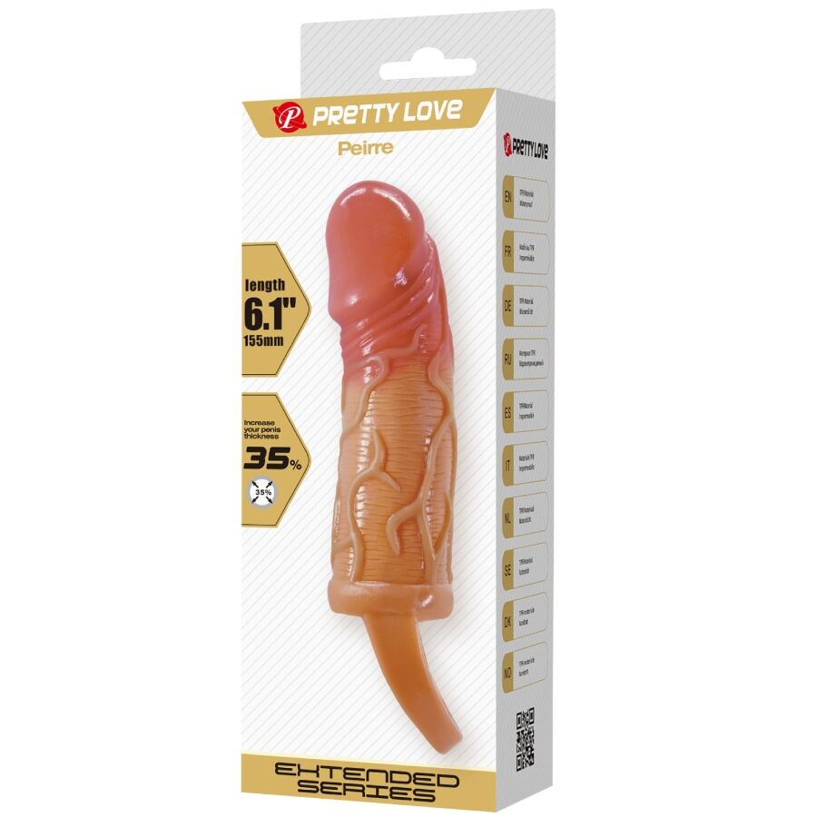 For Him-Peirre Penishülle 10 cm-TPR, Wasserdicht · Sextoys (Bild 7)