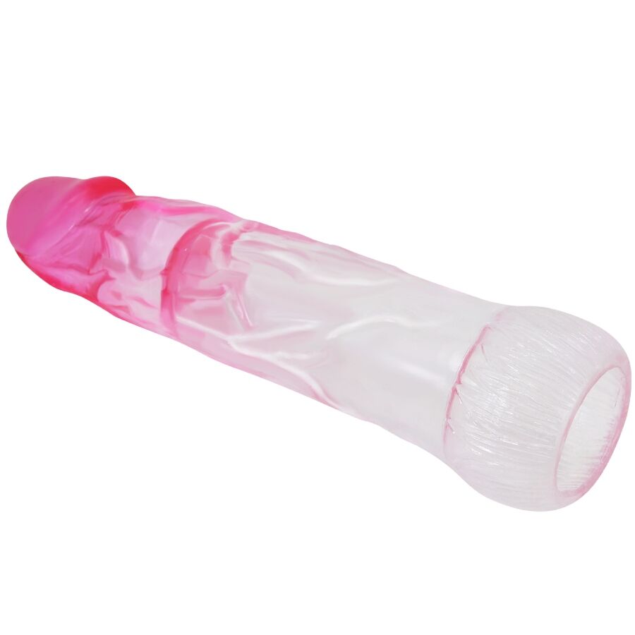 For Him-Nero Realistic Penishülle Penisverlängerung 6 cm, Rosa-TPR · Sextoys (Bild 2)