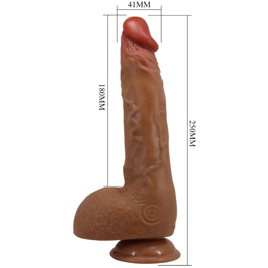 Baile-Beautiful Wilks Vibrator Realist 25 cm Mulato-TPR, 5 Geschwindigkeiten · Vibratoren (Bild 9)