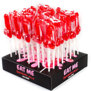Secretplay Cosmetic-Display Sortiment Lutscher Penis Erdbeeren, 40 · Süßigkeiten & Geschenke