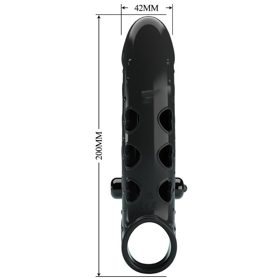 Romance-Penishülle Vibration für Schwarz-TPE Penis · Sextoys (Bild 2)