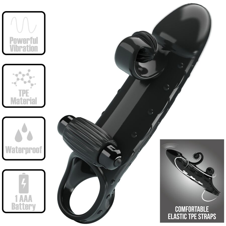 Romance-Penishülle Vibration für Schwarz-TPE Penis · Sextoys (Bild 8)