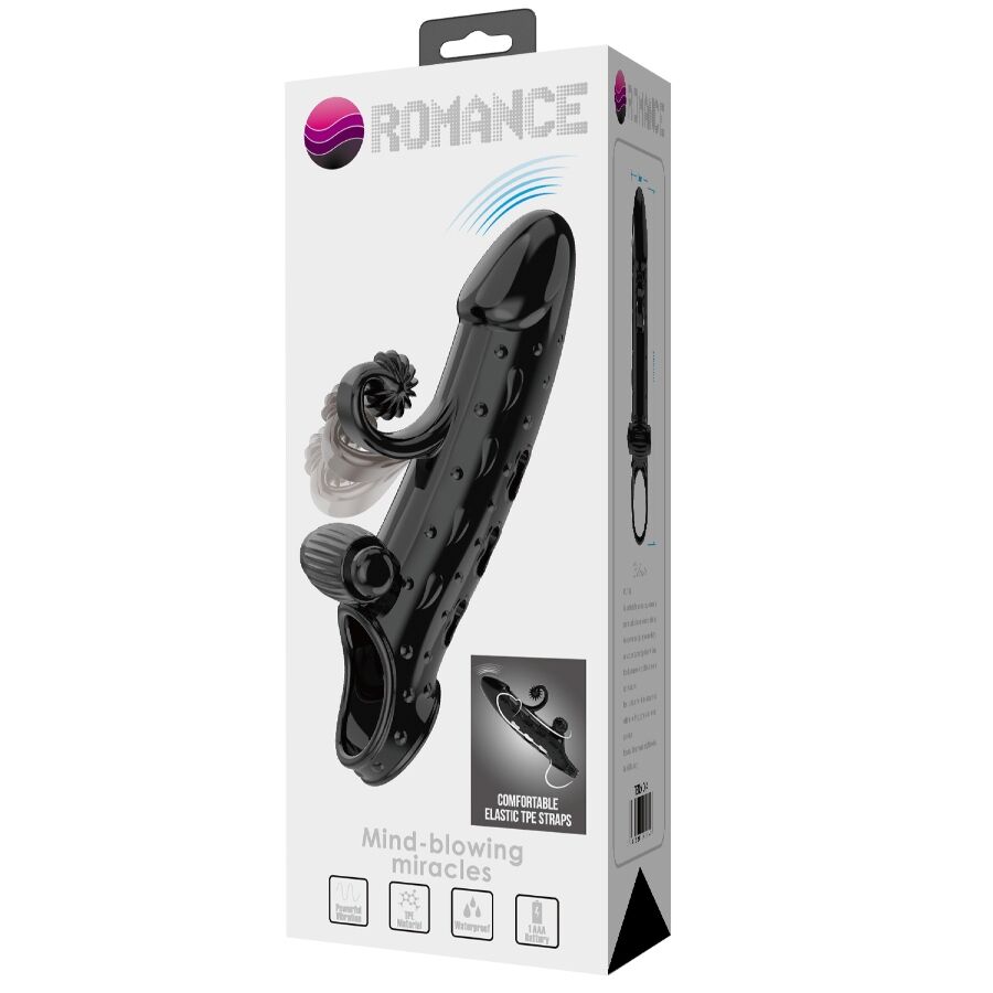 Romance-Penishülle Vibration für Schwarz-TPE Penis · Sextoys (Bild 3)