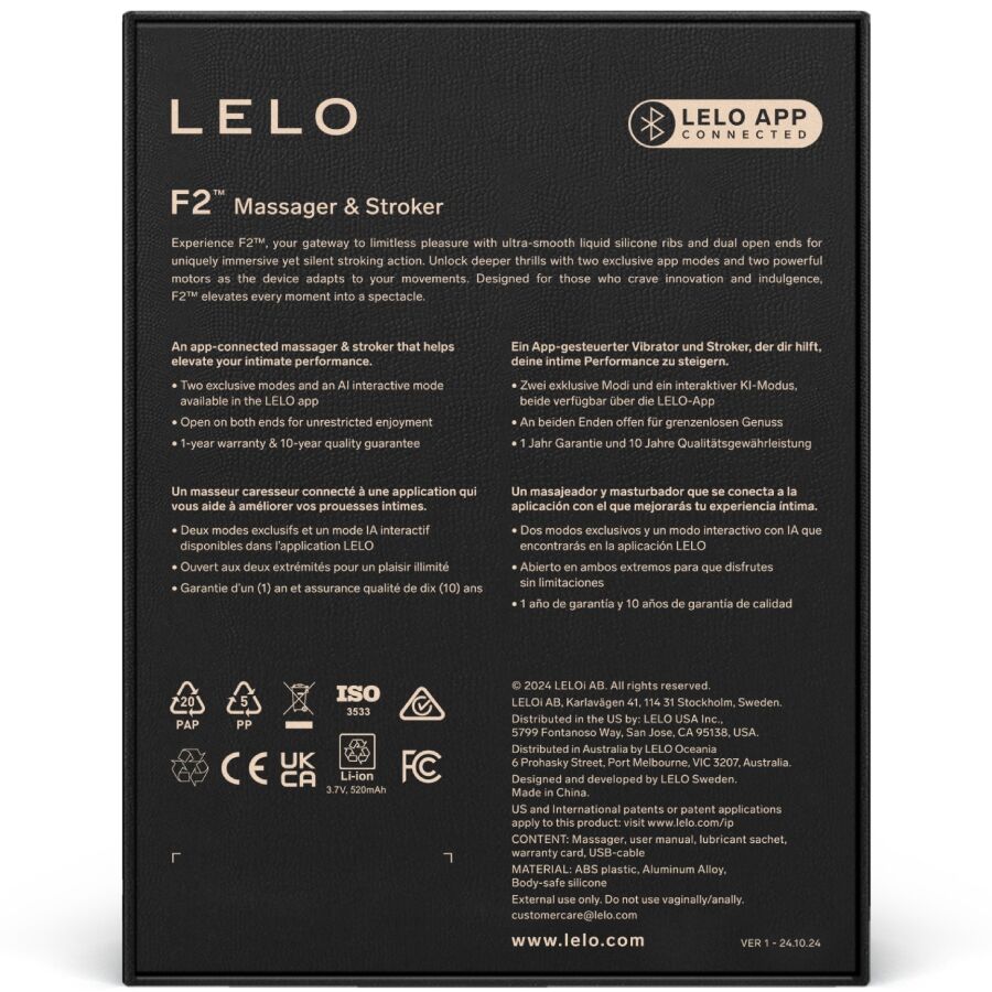 Lelo-F2STM Masturbator Männlich, Silikon, App · Sextoys (Bild 8)