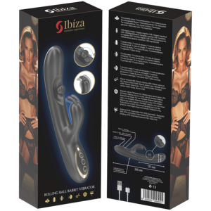 Ibiza-Vibrator leistungsstarkes Kaninchen mit rotierender Massagekugel, 3 · Vibratoren (Bild 7)