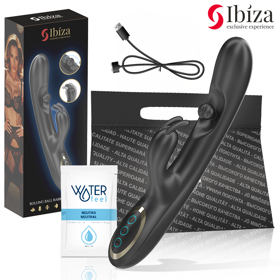 Ibiza-Vibrator leistungsstarkes Kaninchen mit rotierender Massagekugel, 3 · Vibratoren